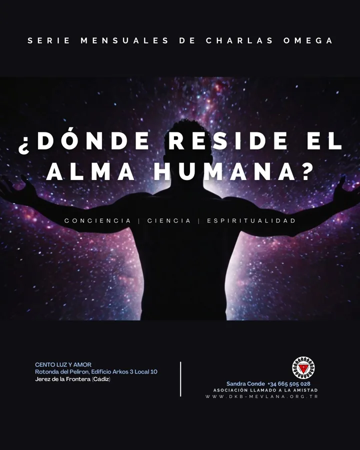 Cartel de «¿Dónde reside el alma humana?» en Jerez de la Frontera (Cádiz)