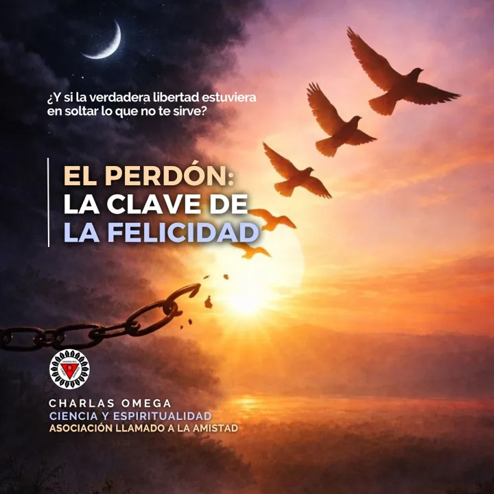 Cartel de la charla «El perdón: «la clave de la felicidad»»