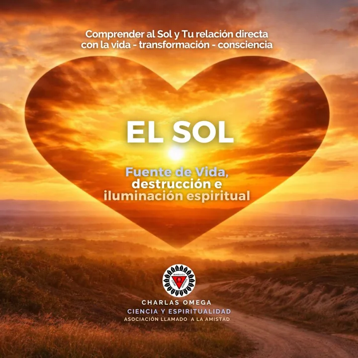 Cartel de la charla «El Sol: «fuente de vida, destrucción e iluminación espiritual»»