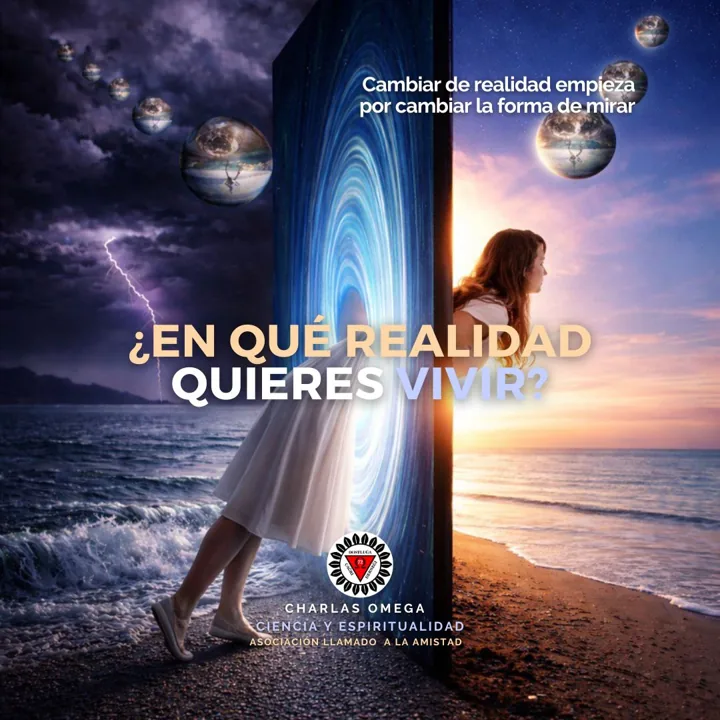 Cartel de la charla «¿En qué realidad quieres vivir?»