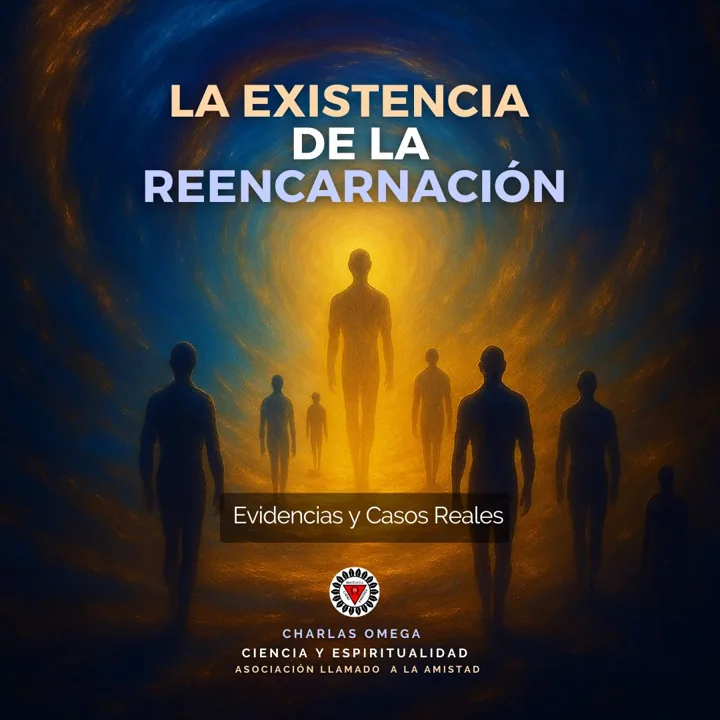 Cartel de la charla «La existencia de la reencarnación»