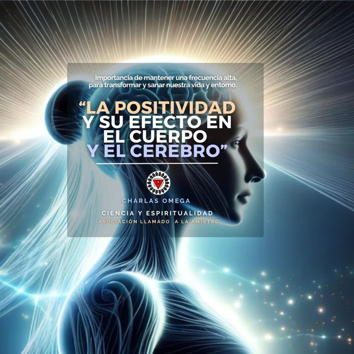 Cartel de la charla «La positividad y su efecto en el cuerpo y el cerebro»